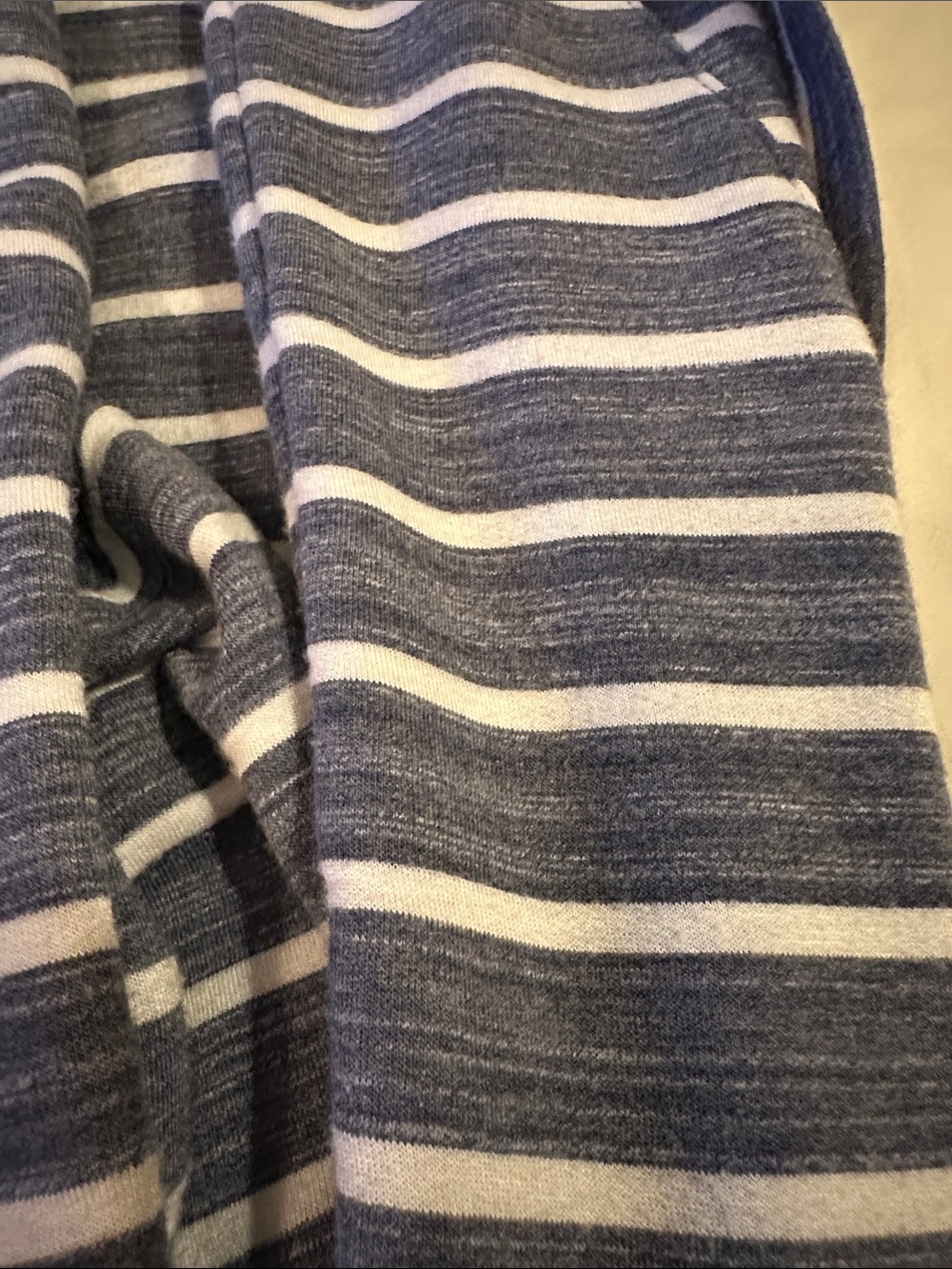 Market & Spruce Blue and White Striped Hoodie - Picture 8 of 8
